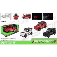 Машина 16 см зі світлом, звуком та парою, на батарейці, в асортименті, у коробці 18х10х9,8 см, АВТОПРОМ