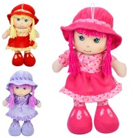 Лялька 35 см м'яконабивна з петелькою, в асортименті, у пакеті 17х35х8 см