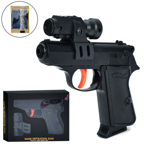 Іграшковий пістолет 15,5 см з водними кулями, в коробці 18х14,5х4 см