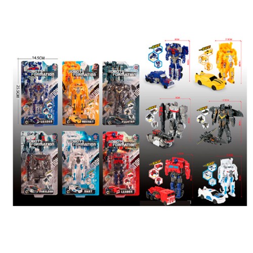 Трансформер «TF» робот 12 см + транспорт, в асортименті, на планшетці 14,5х25,5х5,5 см.