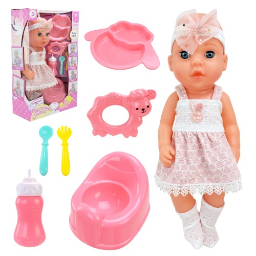 Пупс «Маленьке Сонечко» 33 см з аксесуарами, їсть, пісяє, у коробці 23,5х11х40 см