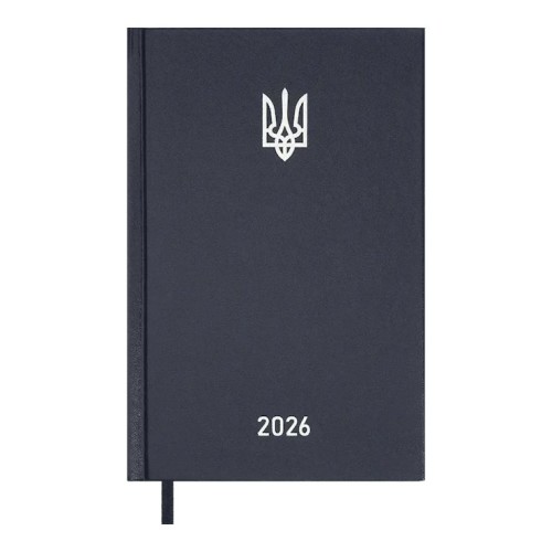 Щоденник датований «AIRY» A5 на 320 арушів з обкладинкою зі шкірзаму, синій, ТМ Buromax