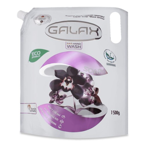 Мило рідке «Чорна орхідея» дойпак 1500 г, ТМ GALAX