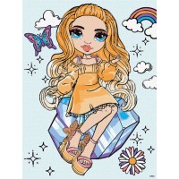 Картина за номерами «Rainbow High Poppy Rowan» 30х40 см, ТМ Ідейка
