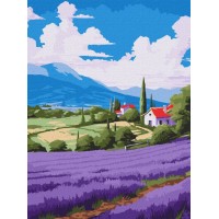 Картина за номерами «Лавандові простори» 30х40 см, ТМ Ідейка