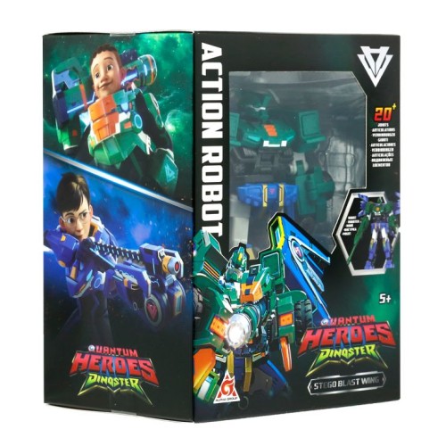 Трансформер «DINOSTER. СТЕГО БЛАСТ ВІНГ» 12,7 см з аксесуарами, у коробці 11х14х18 см