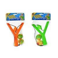 Рогатка та 2 м'ячі, у сітці