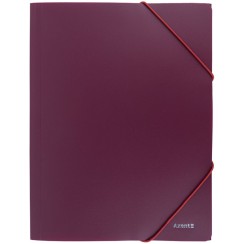 Папка «Earth colors» А4 на гумках бордова, ТМ Axent