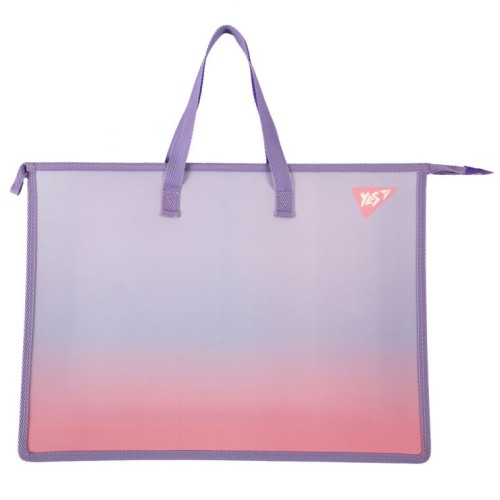 Папка-портфель «Fusion» А3 на блискавці з тканинними ручками, ТМ YES