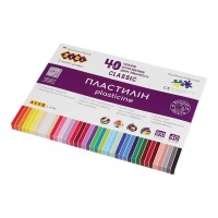 Пластилін «CLASSIC» на 40 кольорів, 800 г, KIDS Line