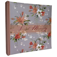 Фотоальбом «Orang Spring» на 200 фото 10х15см з паперовими аркушами, обкладинка з ламінованого картону, 22х22 см