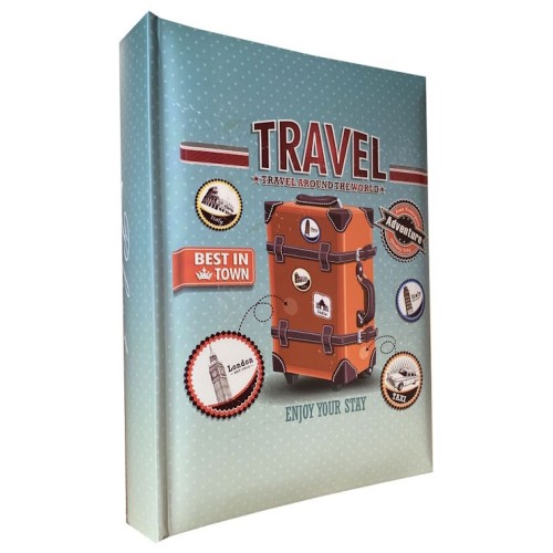 Фотоальбом «SUITCASE» на 200 фото 10х15см з паперовими аркушами, обкладинка з ламінованого картону, 22х22 см