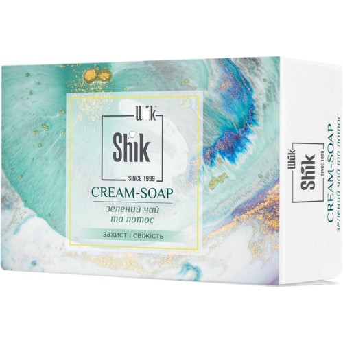 Крем-мило «Зелений чай і лотос» тверде 100 г, ТМ Шик