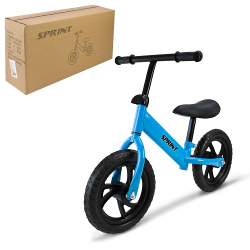 Велобіг на сталевій рамі з колесами 12 дюймів EVA, синій.