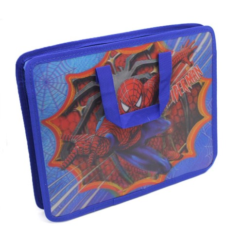 Папка-портфель «Павук» А4 на блискавці з тканинними ручками, ТМ Leader