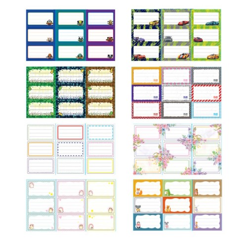 Набір стікерів для зошитів та книг,в асортименті, ТМ Апельсин