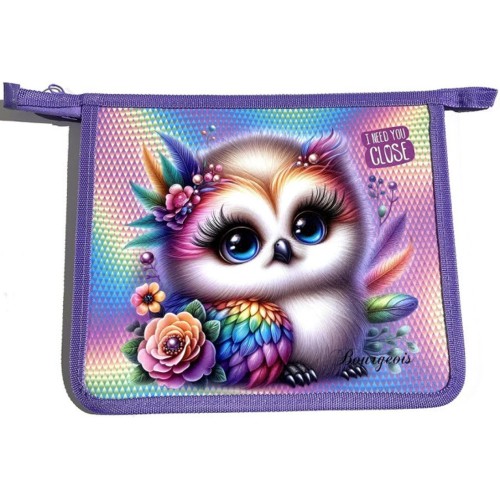 Папка А5+ на блискавці з кольоровим друком на одне відділення, ТМ Мандарин