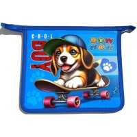 Папка А5+ на блискавці з кольоровим друком на одне відділення, ТМ Мандарин