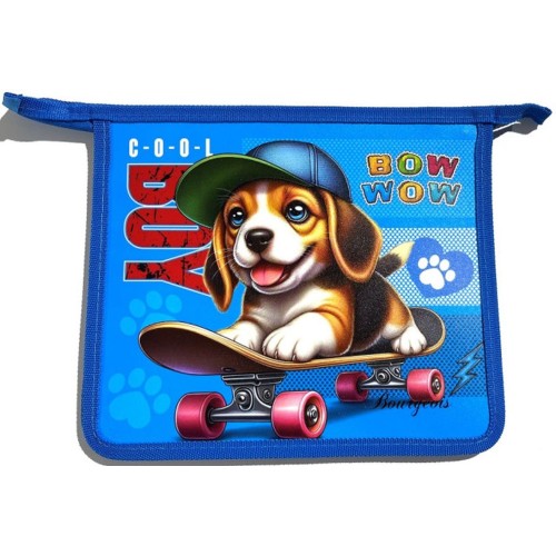 Папка А5+ на блискавці з кольоровим друком на одне відділення, ТМ Мандарин