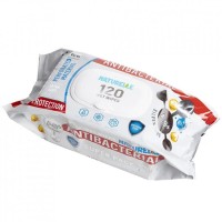 Серветки вологі «Naturelle» антибактеріальні з Д-пантенолом, вітаміном Е та іонами срібла, 120 шт.