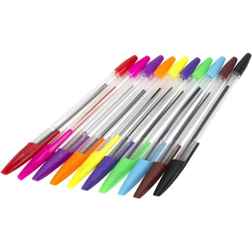 Набір ручок «STANDART» кулькових на 10 кольорів, ТМ Economix