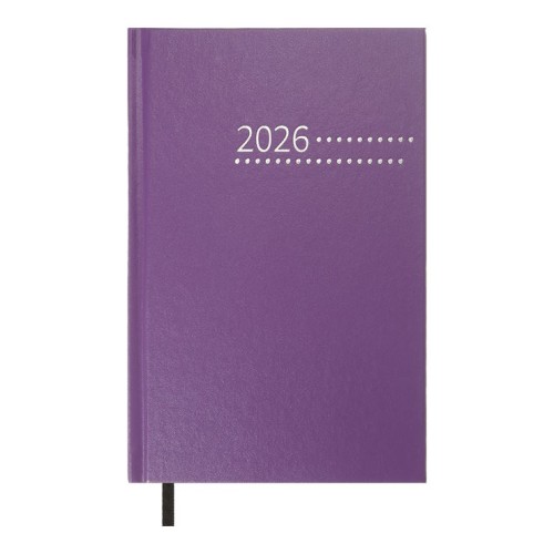 Щоденник датований «ZEST» A5 на 320 сторінок з обкладинкою зі шкірзаму, фіолетовий, ТМ Buromax