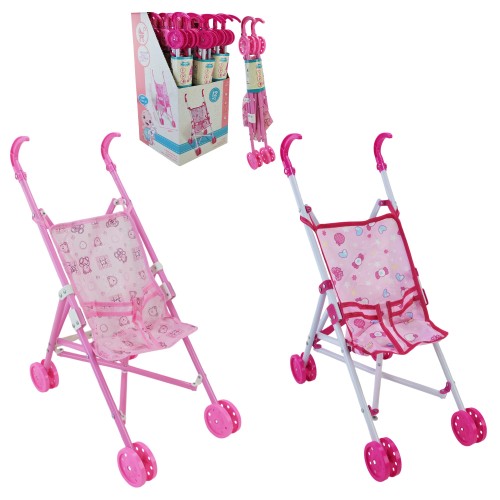 Візочок-тростинка для ляльки, в асортименті, у дисплеї 27х28х55 см