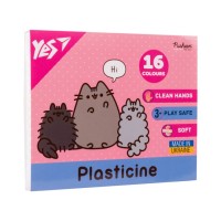 Пластилін «Pusheen» на 16 кольорів зі стеком, 320 г, ТМ Yes