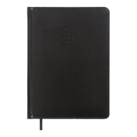Щоденник датований «BRAVO 2026» A5 на 336 сторінок з обкладинкою зі шкірзаму, чорний, ТМ Buromax