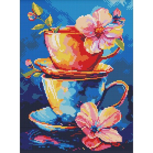 Набір з алмазною мозаїкою «Таємниця чаювання» 30х40 см, ТМ Ідейка