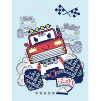 Картина за номерами з алмазною мозаїкою «Червона машинка» 15x20 см, ТМ Ідейка