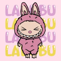 Картина за номерами «Вона лабубу» 25х25 см, ТМ Ідейка