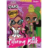 Розмальовка зі стікерами «L.O.L O.M.G. Queens2» на 16 сторінок з м`якою обкладинкою 21х29 см, ТМ Ідейка