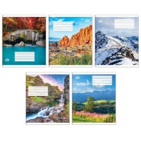 Зошит на 18 аркушів у лінію «Безкрайні горизонти» №2541, ТМ Brisk