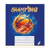 Зошит на 36 аркушів у клітинку «Мікс» №0211, Пір'їнка