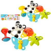 Набір брязкалець з 5 шт від 7 см, в асортименті, у пакеті