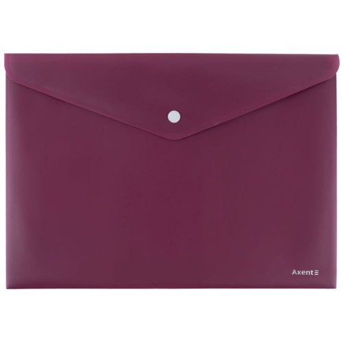 Папка на кнопці «Earth colors» А4, бордова, ТМ Axent