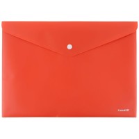 Папка на кнопці «Earth colors» А4, коралова, ТМ Axent