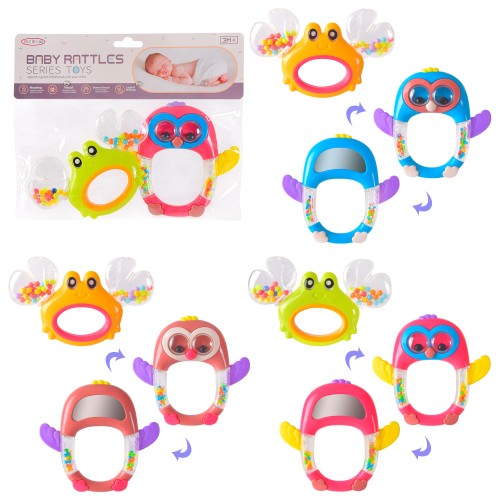 Брязкальце-прорізувач з м'якими силіконовими частинами, у пакеті 21х17см