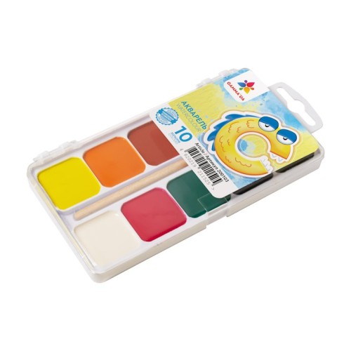 Акварель 10 кол., з/п, пластик, Захоплення