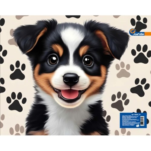 Папка-портфель «Песик» А4 з ручками на блискавці, ТМ J.Otten