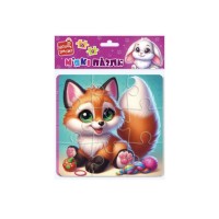 Пазли м'які «Зайчик і лисичка» на 25 елементів, ТМ Vladi Toys