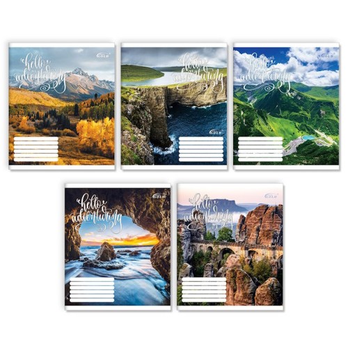 Зошит на 18 аркушів у клітинку «Пригода», №3517, ТМ Gold Brisk