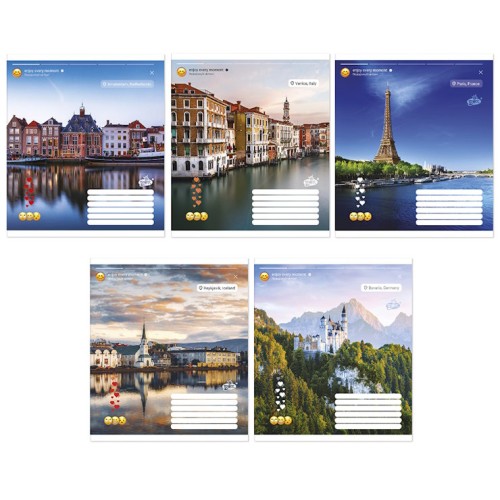 Зошит на 60 аркушів у лінію «Таємничий ліс», №2624, ТМ Brisk