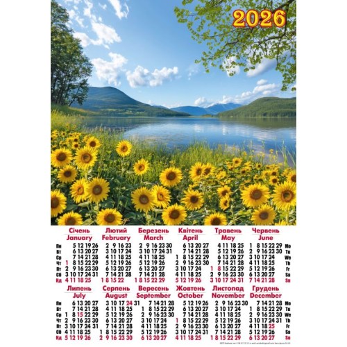 Календар «Соняхи» А2
