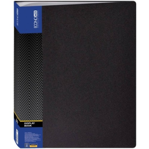 Папка А4 з 60 файлами чорна, ТМ Economix