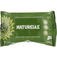 Вологий туалетний папір «Naturelle» з алое та комплексом вітамінів, 50 шт.