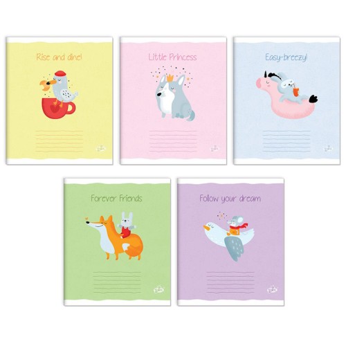 Зошит на 18 аркушів у лінію «кумедні малюки» №2561, ТМ Brisk