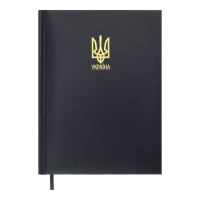 Щоденник датований «POWERFUL 2026» A5 на 336 сторінок з обкладинкою зі шкірзаму, синій, ТМ Buromax