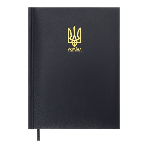 Щоденник датований «POWERFUL 2026» A5 на 336 сторінок з обкладинкою зі шкірзаму, синій, ТМ Buromax